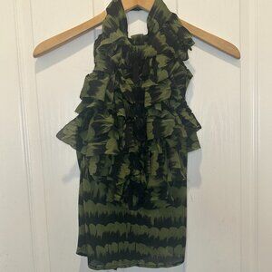 L.A.M.B. halter top blouse 95% silk Sz 4